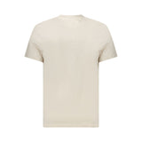 Beige Cotton Men T-Shirt