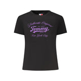 Black Cotton Women T-Shirt
