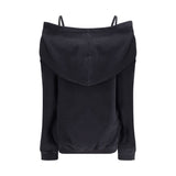 Cotton Sweatshirt with dropped shoulders