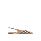 Check Birdie Slingback Ballerina Flats