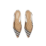 Check Birdie Slingback Ballerina Flats