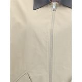 Cotton Harrington Jacket with leather details