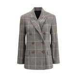 Alpaca and wool Prince de Galles Blazer