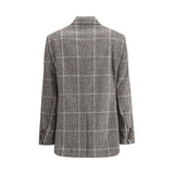 Alpaca and wool Prince de Galles Blazer