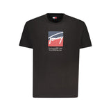 Black Cotton Men T-Shirt