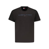 Black Cotton Men T-Shirt