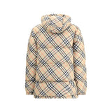 Hooded Check Down Jacket