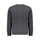 Black Cotton Men Sweater