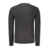 Black Cotton Men Sweater