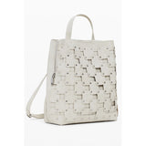 Beige Polyethylene Women Backpack