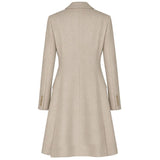 Beige Wool Women Coat