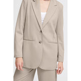 Beige Recycled Polyester Blazer