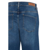 Blue Cotton Bootcut Jean
