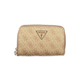 Beige Polyethylene Women Wallet