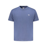 Blue Cotton Men T-Shirt