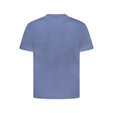 Blue Cotton Men T-Shirt