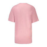 Pink Cotton Women T-Shirt