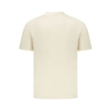 Beige Cotton Men T-Shirt