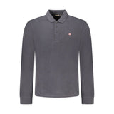 Black Cotton Men Polo Shirt