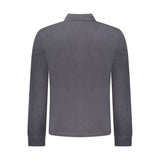 Black Cotton Men Polo Shirt