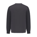 Black Cotton Men Sweater