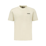 Beige Cotton Men T-Shirt