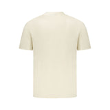 Beige Cotton Men T-Shirt