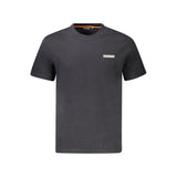 Black Cotton Men T-Shirt