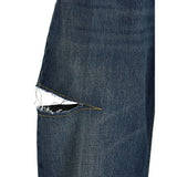 Denim Jeans with Cut-Out Detail