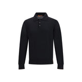 Knitted Long Sleeved Polo Shirt
