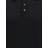 Knitted Long Sleeved Polo Shirt