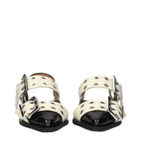 Black Polyethylene Flat Sandals
