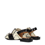 Black Polyethylene Flat Sandals