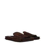 Brown Leather Slippers Sandals