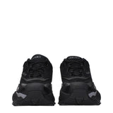 Black Fabric Athletic Sneakers