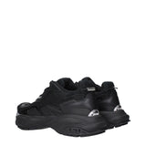 Black Fabric Athletic Sneakers
