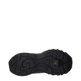 Black Fabric Athletic Sneakers