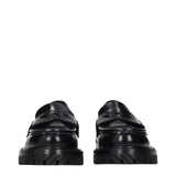 Black Leather Slip-On Loafers
