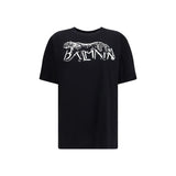 Balmain T-shirt with Leopard Print