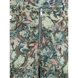 Printed Stretched Cotton Pants