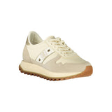 Beige Leather Women Sneaker