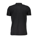 Black Cotton Polo Shirt