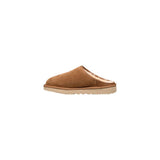 Beige Suede Leather Clog