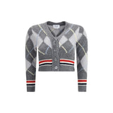 Argyle V-Neck Cardigan