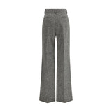 Bottonato Natté Wool Trousers