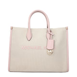 Beige Fabric Handbags