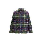 Sherpa Tartan Fleece Zip Through Jacket