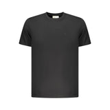 Black Cotton Men T-Shirt