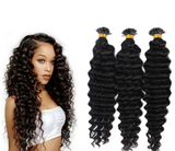 Brazilian Deep Wave Human Hair i Tip Microlinks Bulk Braiding Human Hair
