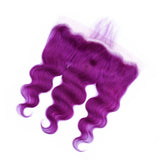 Body Wave 10A Grade Purples #1B/ purple 3/4 BUNDLES with CLOSURES & FR